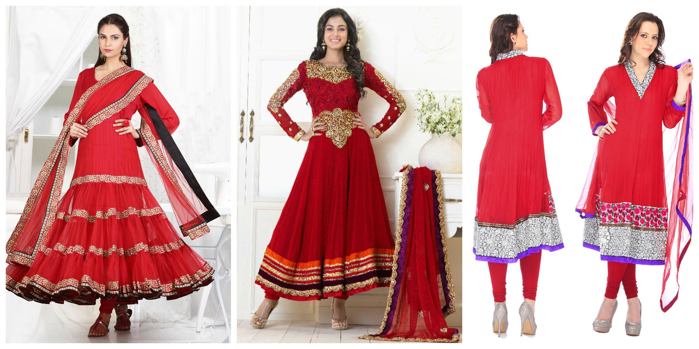 When in Doubt Wear Red – especially the Red Anarkalis