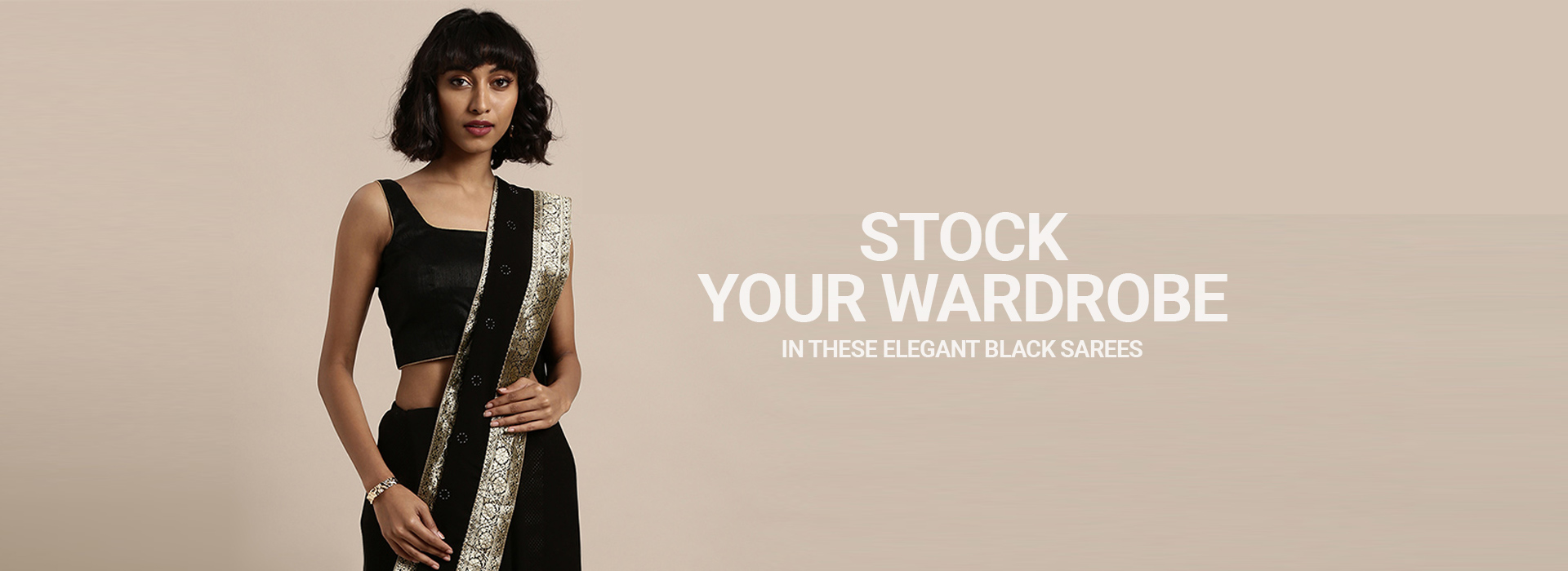 Stock Your Wardrobe in These Elegant Black Sarees