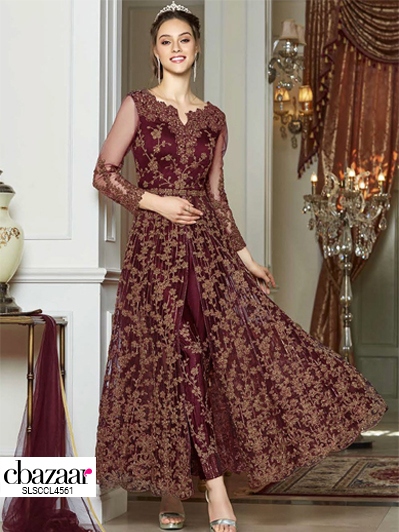 Net Anarkali Style
