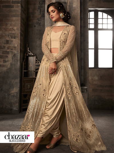 Dhoti style Anarkali suit