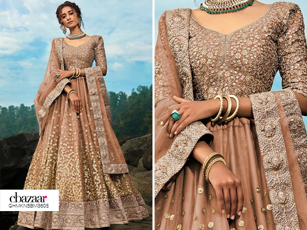 Beige lehengas