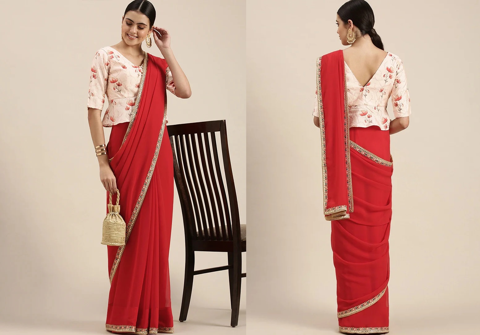 custom made saree