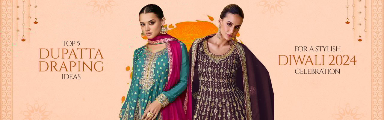Top 5 Dupatta Draping Ideas for a Stylish Diwali 2024 Celebration
