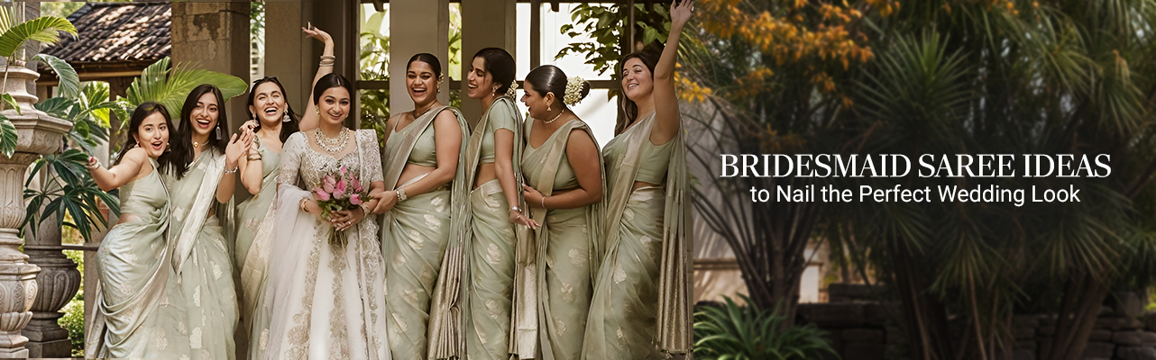 Bridesmaid Saree Ideas to Nail the Perfect Wedding Look