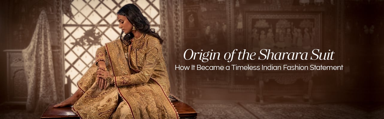 Traditional Sharara suit showcasing timeless Indian elegance and cultural heritage