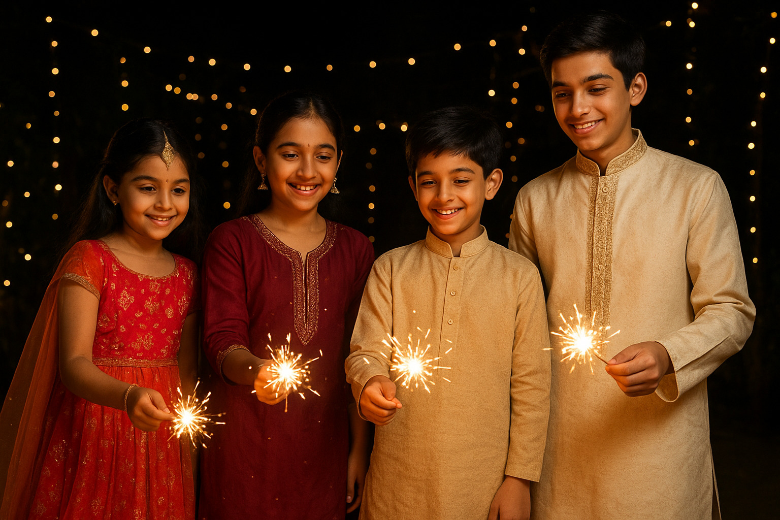 Kids Diwali Outfits 2025 Adorable Practical Festive Wear Ideas