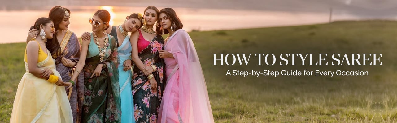 Elegant saree draping guide showcasing styles for every occasion beautifully