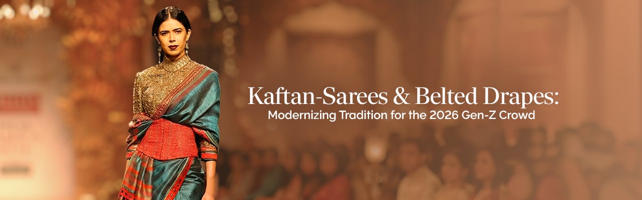 Kaftan-Sarees & Belted Drapes: