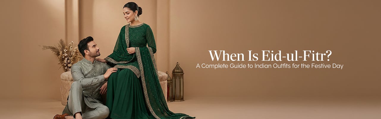 Eid-ul-Fitr marks the end of Ramadan. Explore stylish Indian outfits perfect for celebrating the occasion.