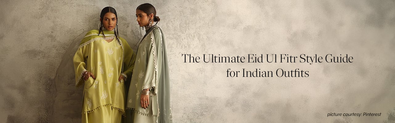 Elegant Indian Eid outfits showcasing vibrant colors, intricate embroidery, and festive traditional styling inspiration.
