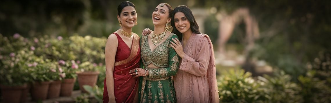 Lehenga vs saree vs salwar kameez