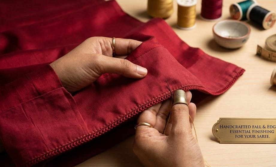 saree. It’s the finishing