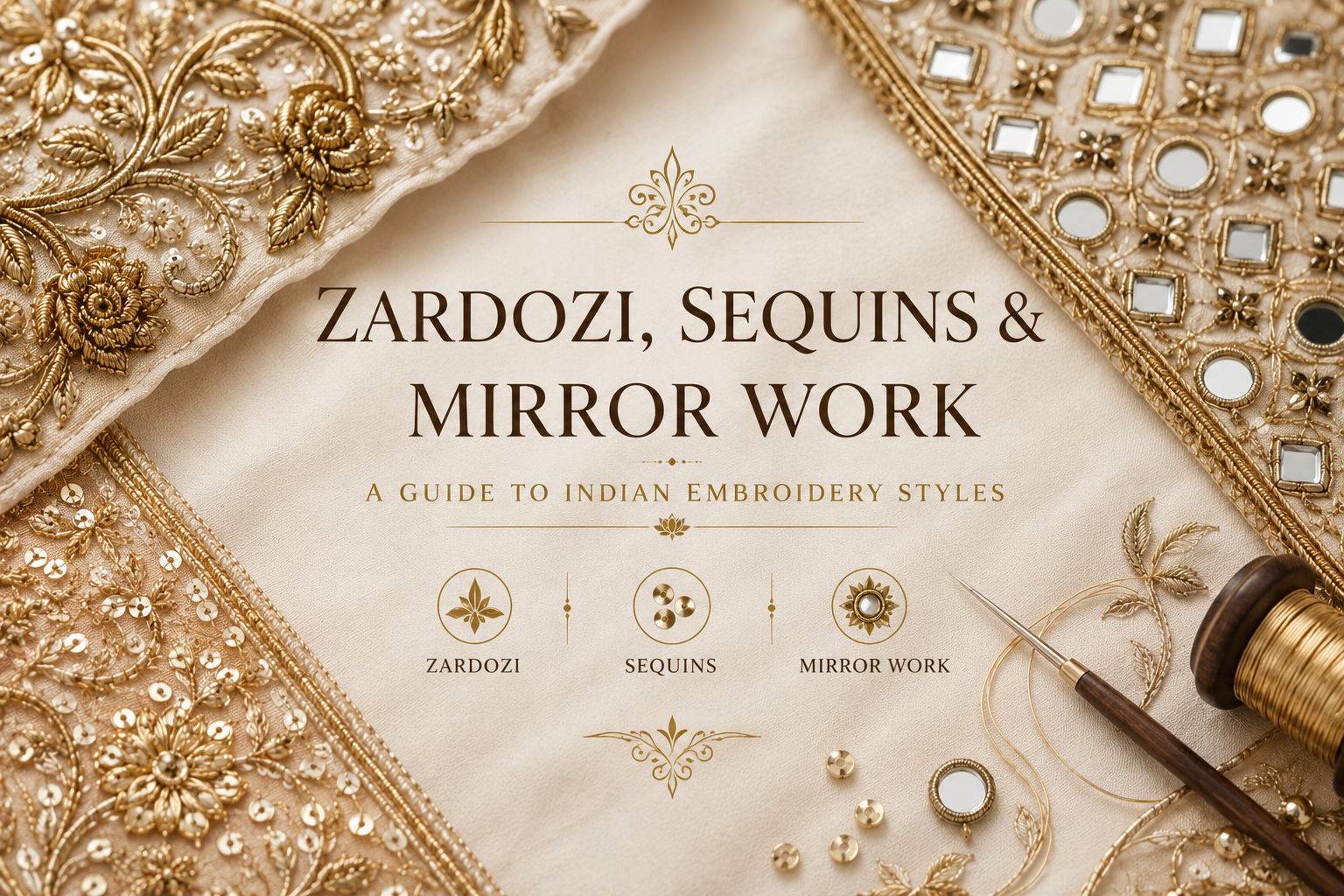 Zardozi, Sequins & Mirror Work A Guide