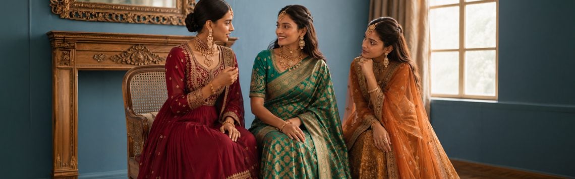 Lehenga vs Saree vs Anarkali