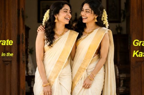 How to Style a Kasavu Saree with Contemporary Accessories