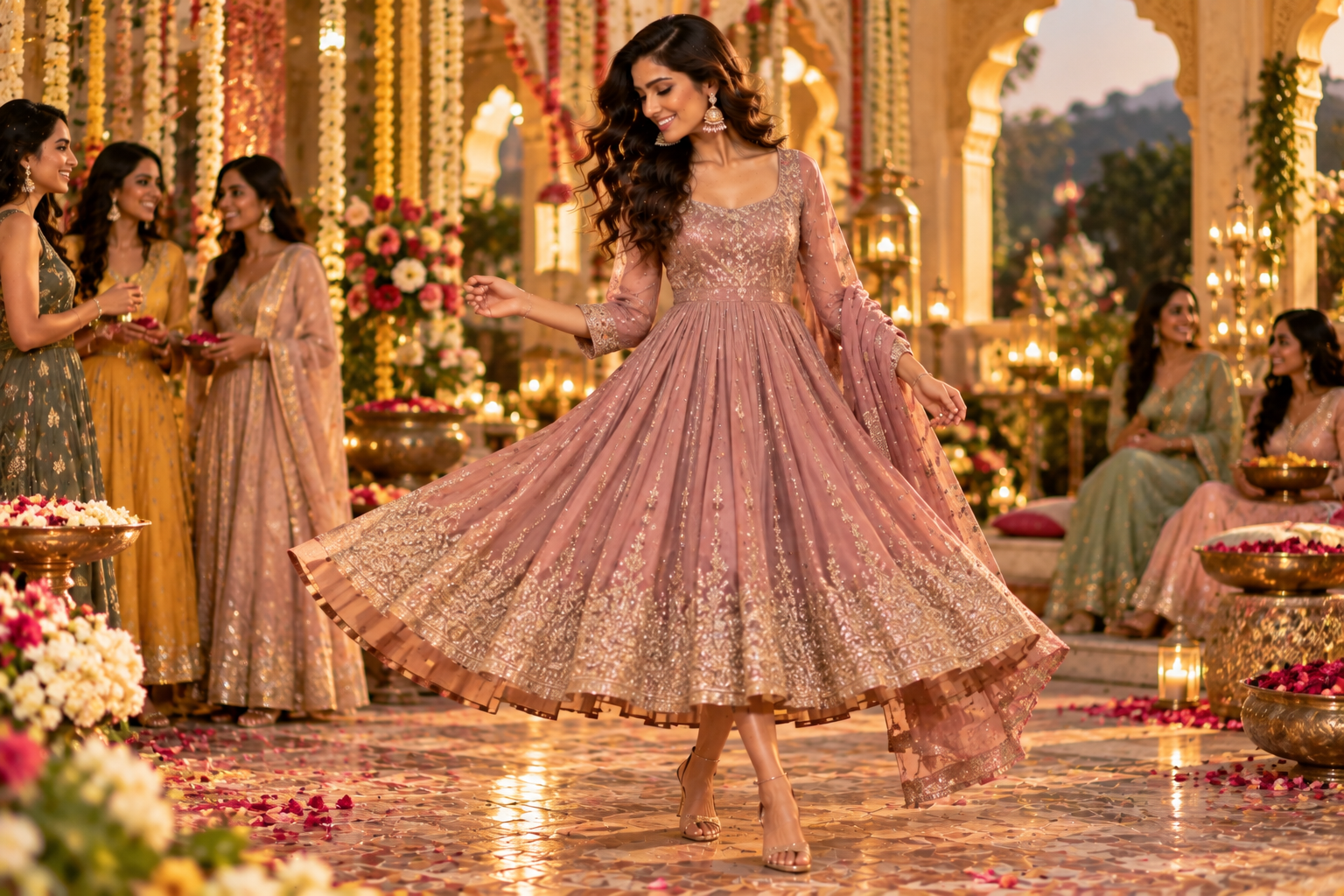 Anarkali-Inspired Midi for a Traditional