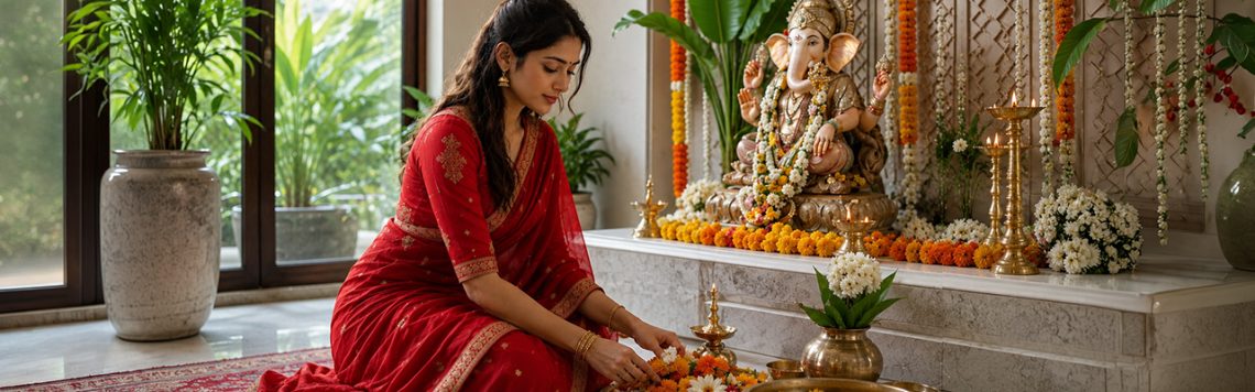 From Puja to Visarjan: Outfits