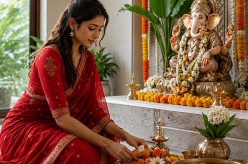 From Puja to Visarjan: Outfits