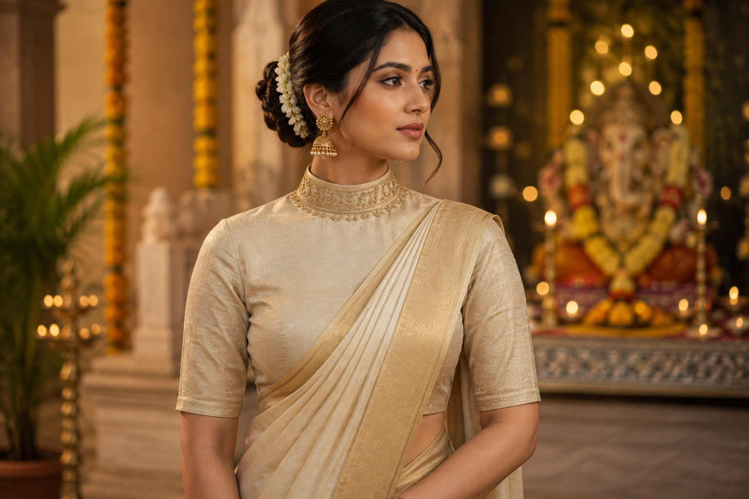 The High-Neck Blouse