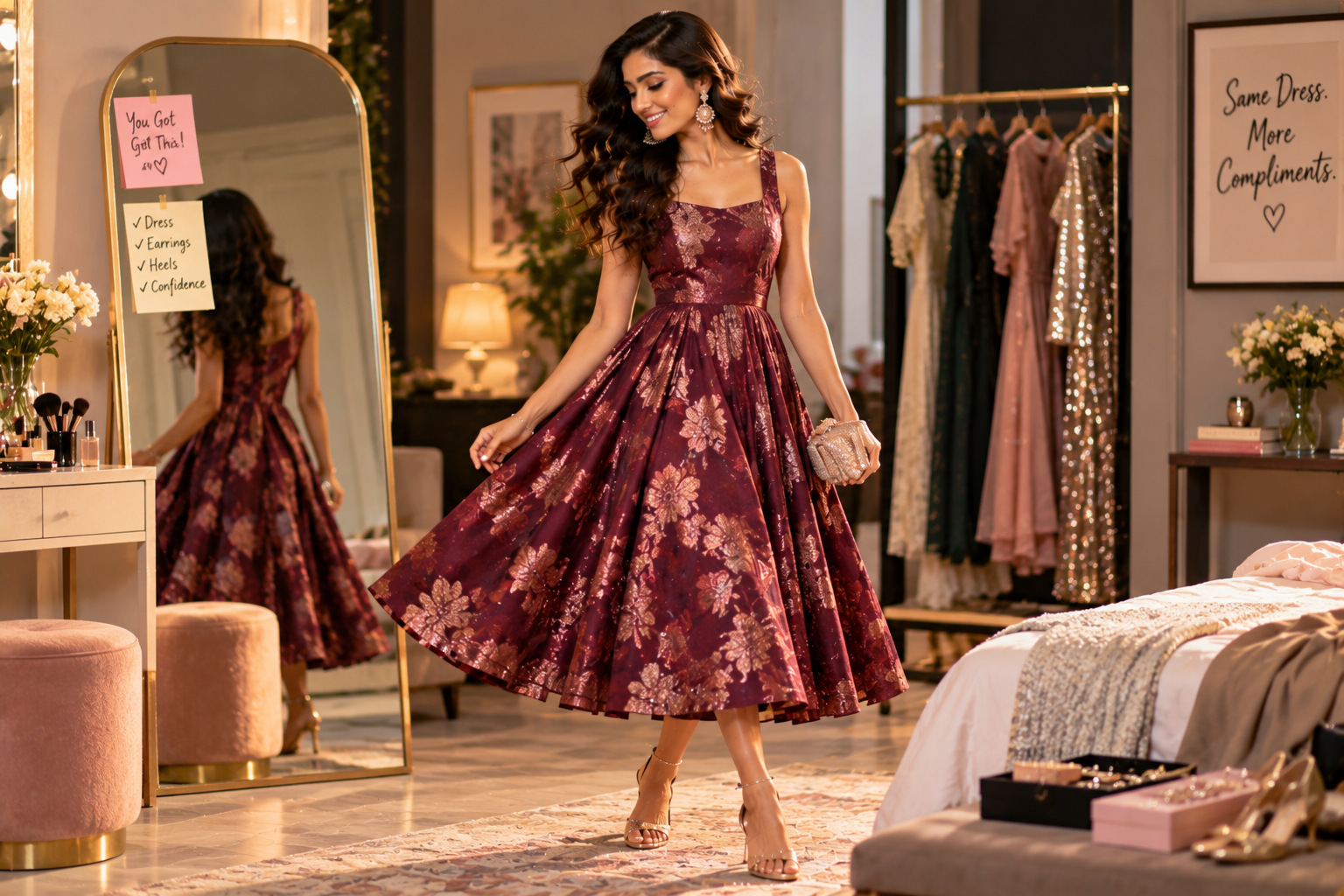 Statement Midi Dress