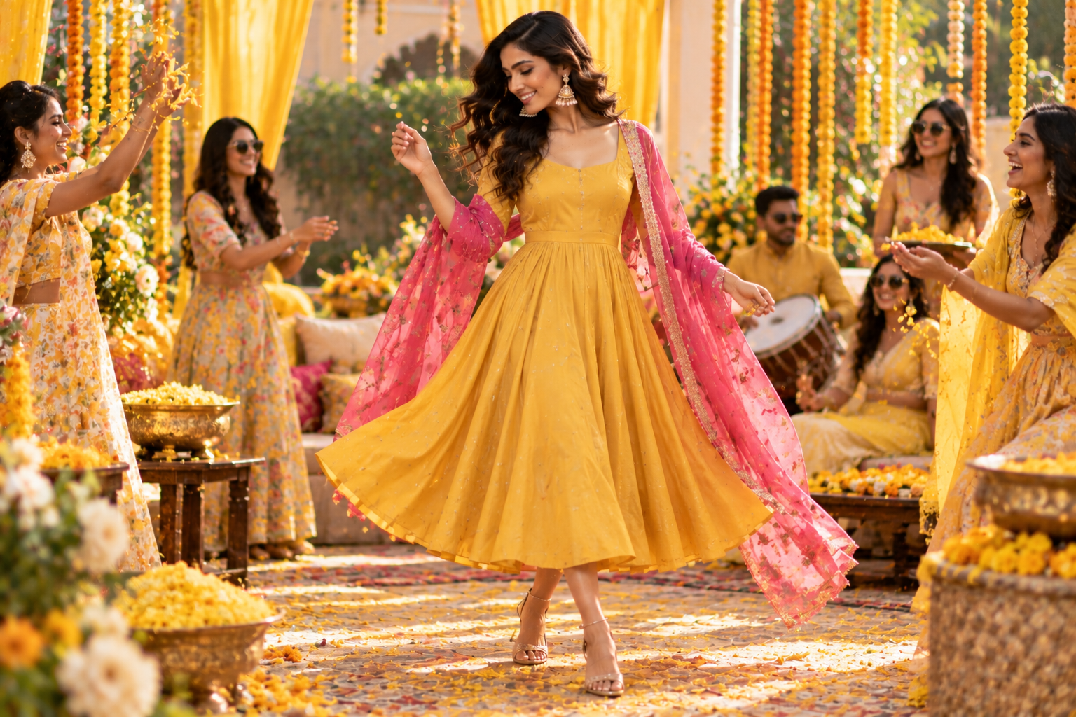 The Midi + Dupatta for Haldi