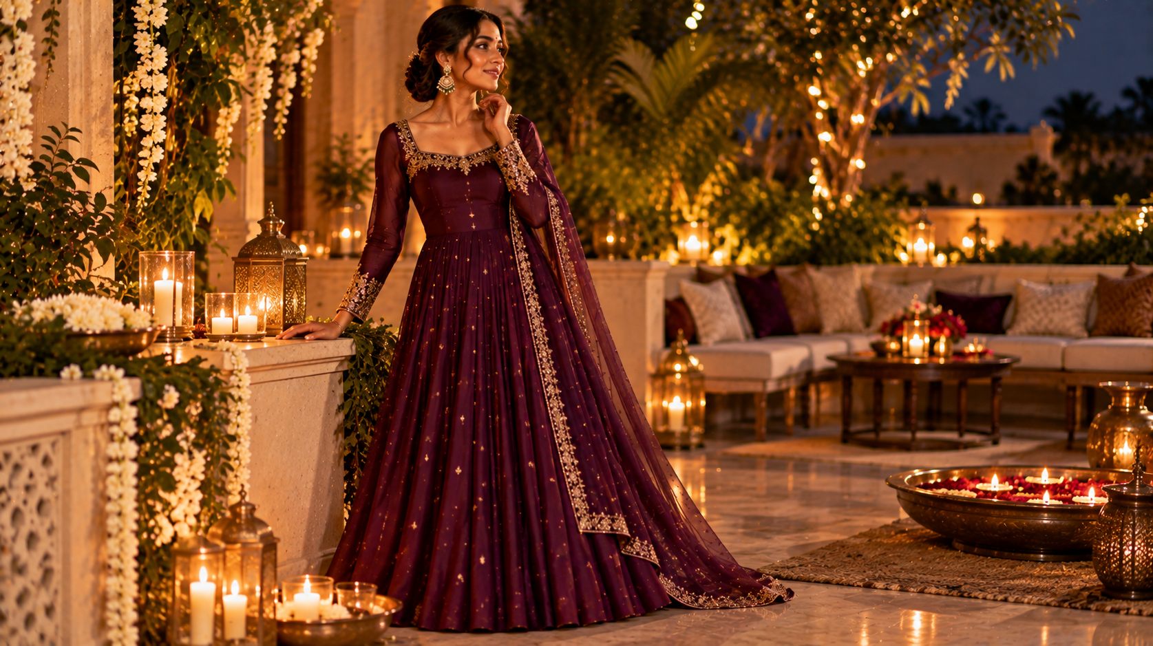 Anarkali That Lets the Fabric Do the Work
