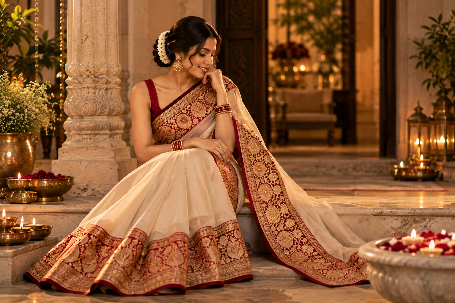 Border saree