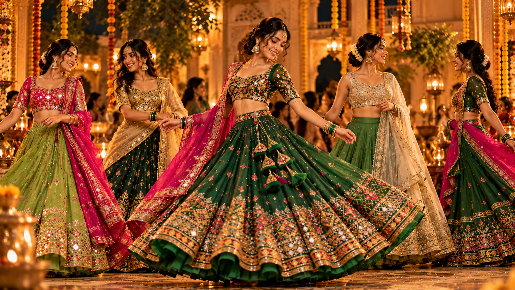 Chaniya Choli, Rewritten in Green
