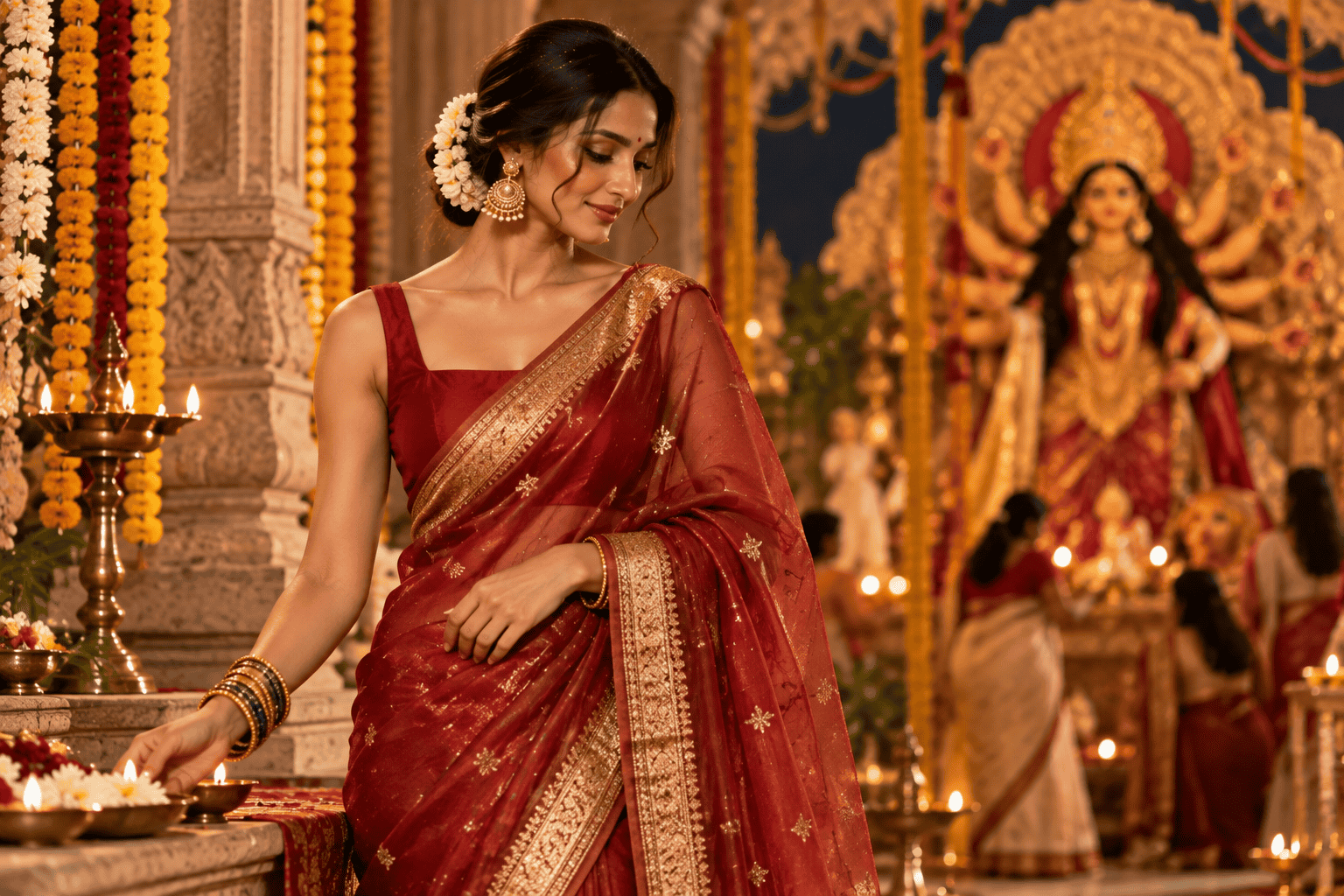 Saree With a Little Less Formality