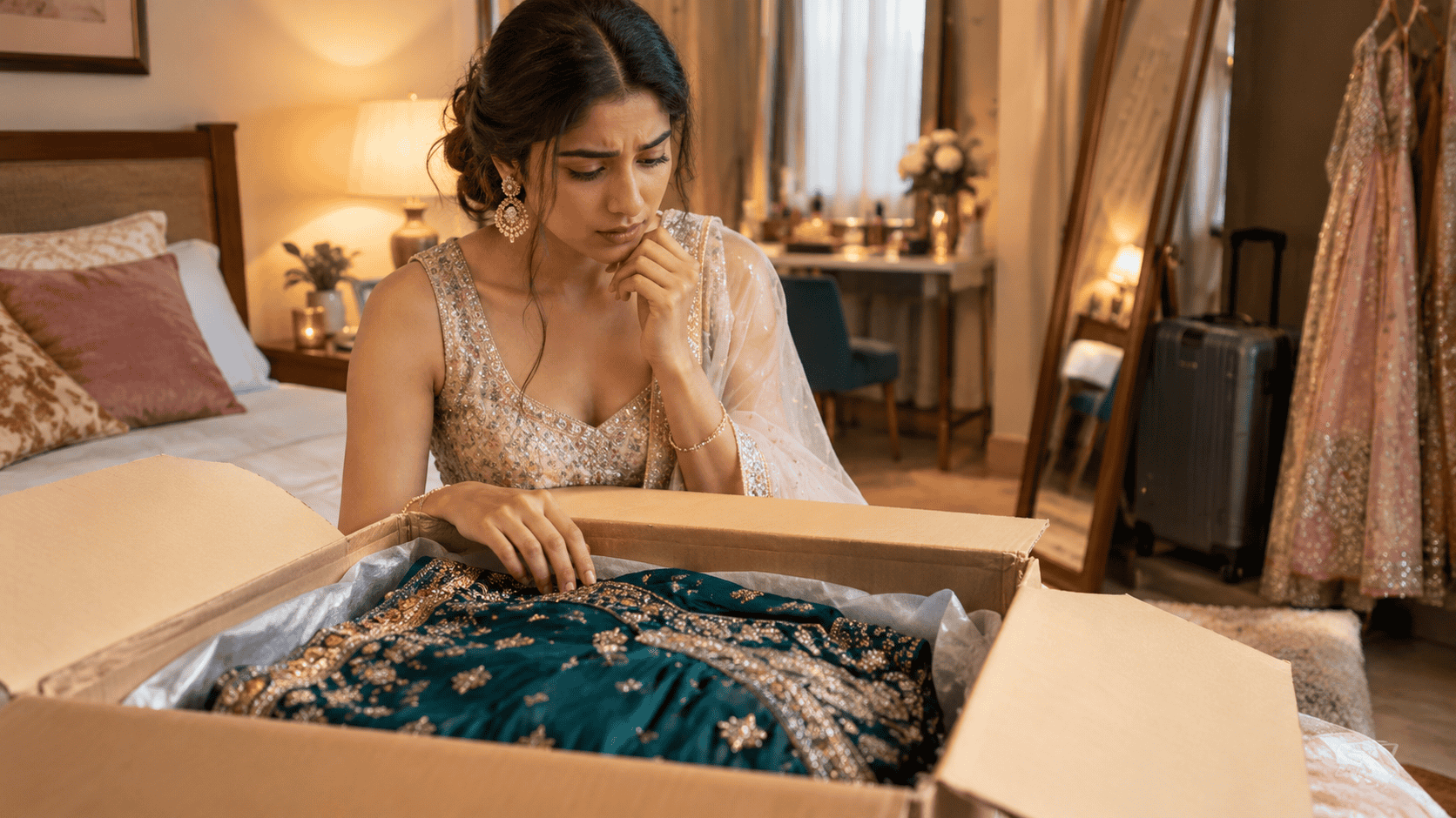 Wedding Outfit Arrived Two Days Before
