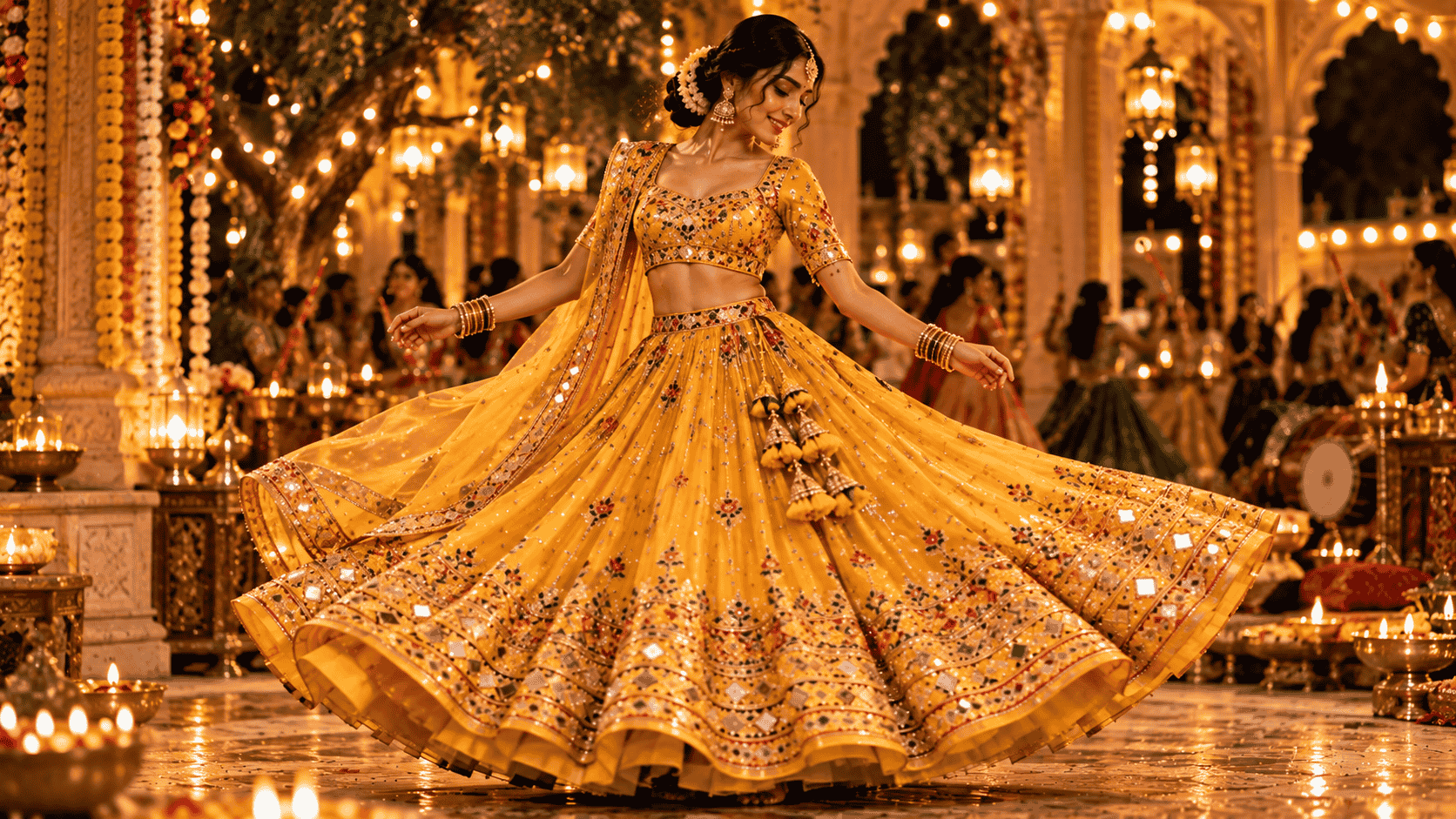 Yellow Chaniya Choli